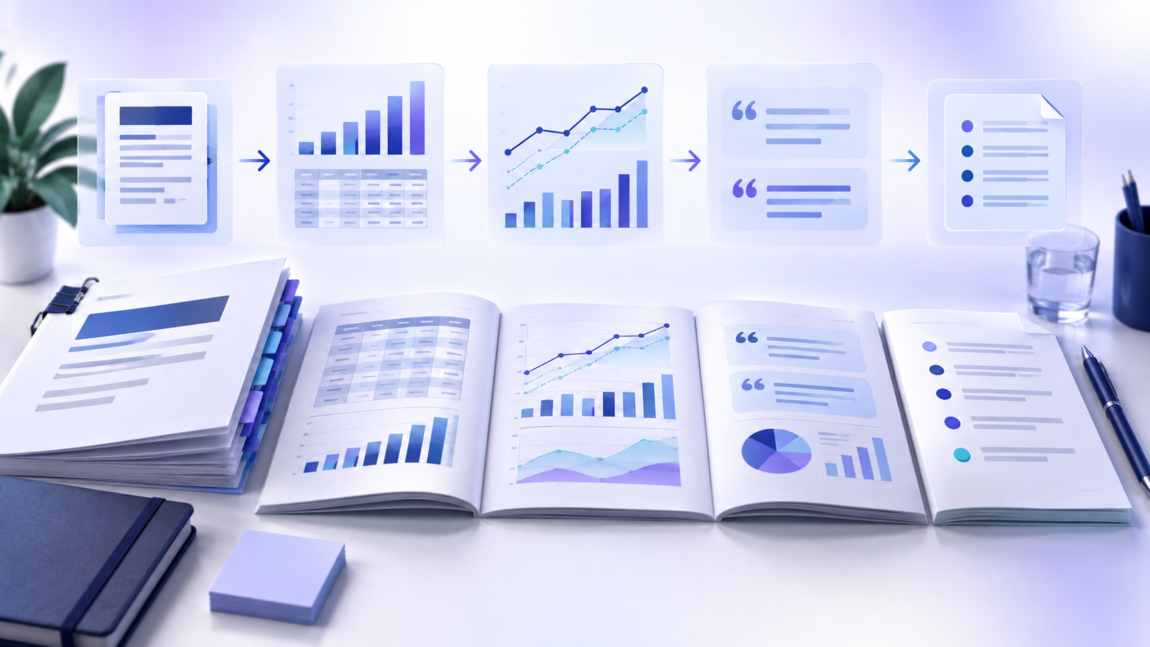 Topic-specific analytical illustration for how to read an earnings report