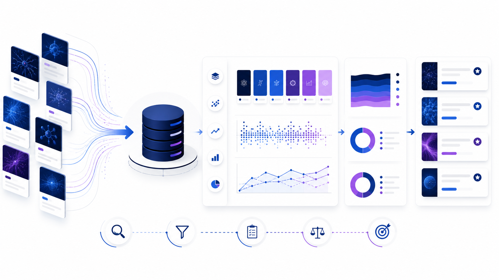 Journal Citation Reports workflow from journal database search to metrics, categories, quartiles, and comparison shortlist