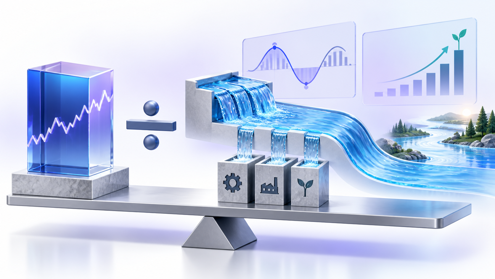 Topic-specific analytical illustration for price to free cash flow