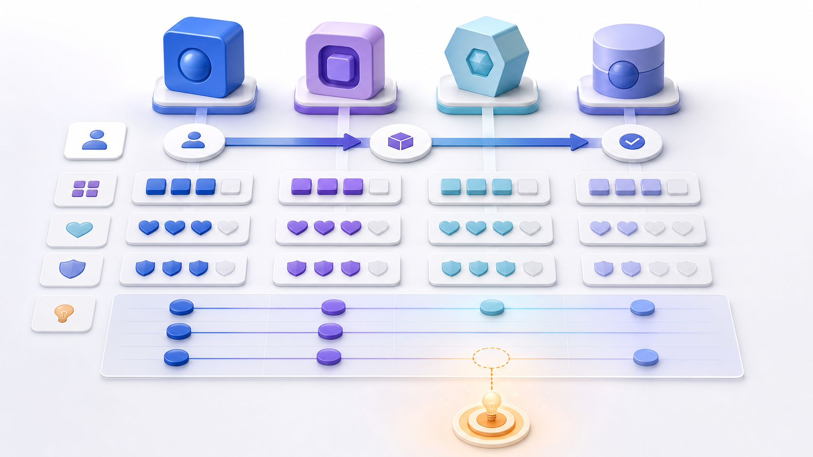 Product benchmarking comparison across shared customer tasks, feature capabilities, experience evidence, and an unmet-need opportunity.