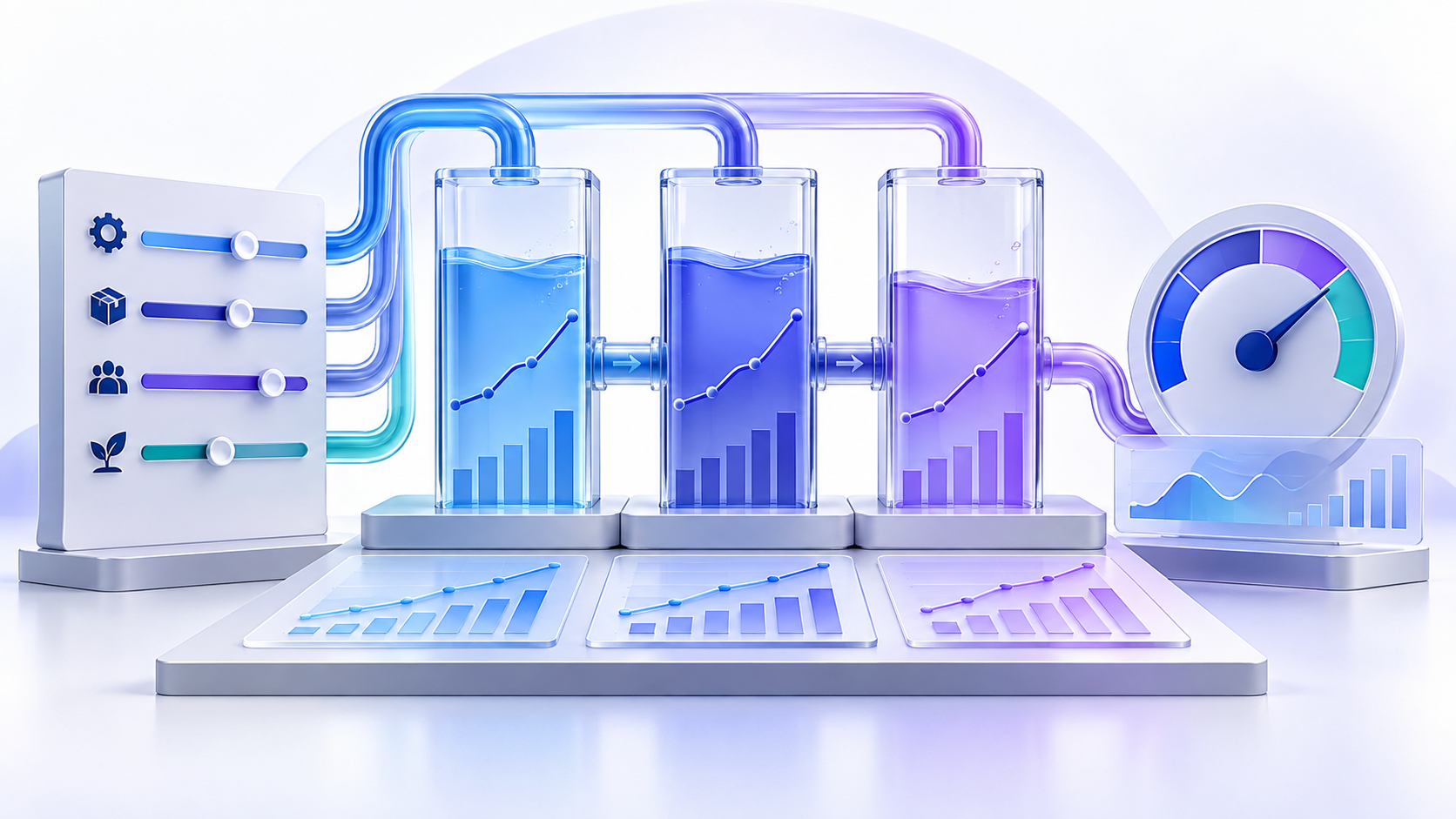 Topic-specific analytical illustration for profitability analysis