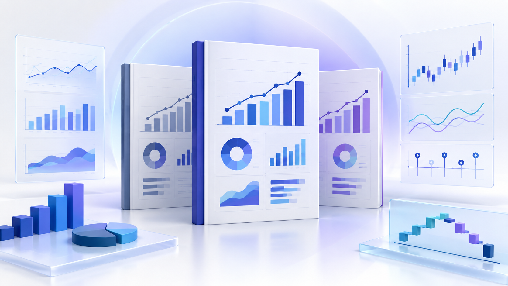 Topic-specific analytical illustration for quarterly report analysis