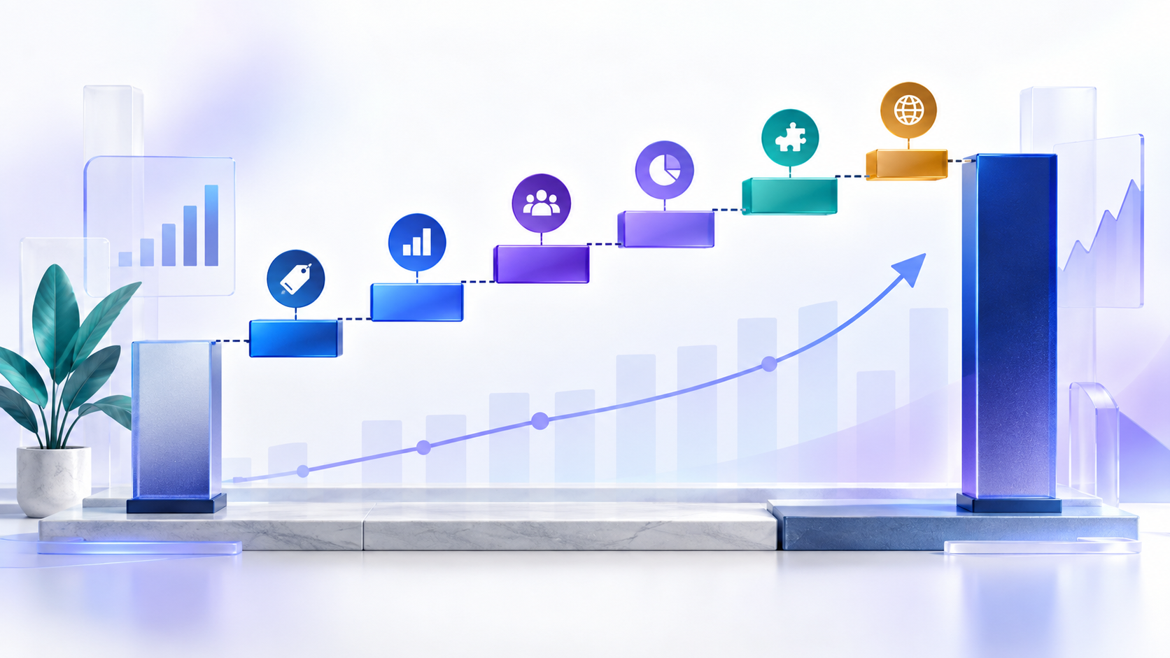 Topic-specific analytical illustration for revenue growth analysis