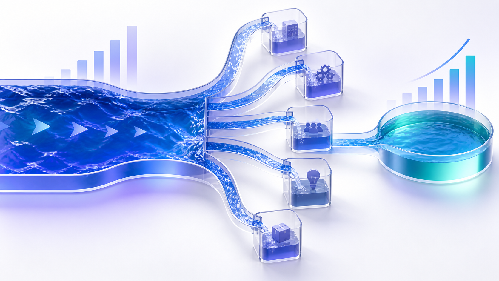 Topic-specific analytical illustration for revenue vs profit