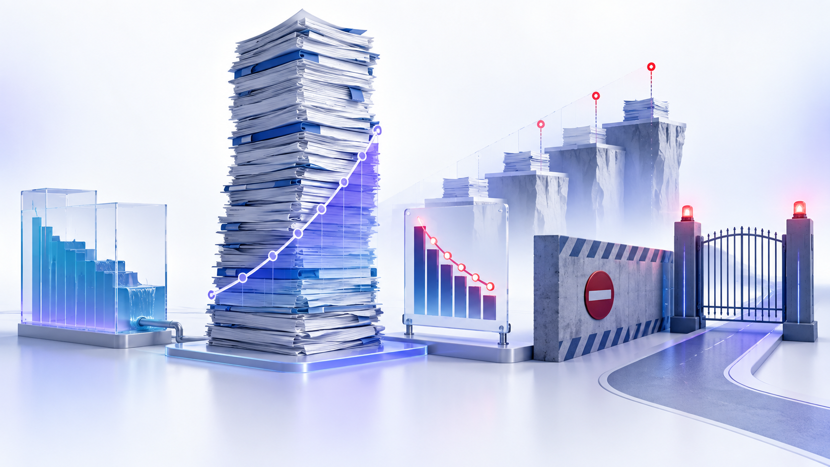 Topic-specific analytical illustration for rising debt warning signs