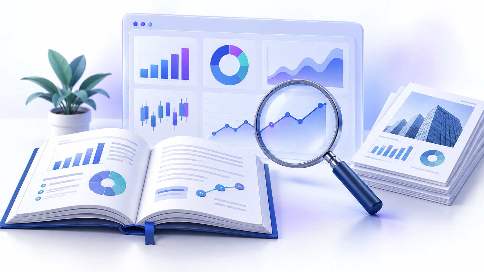 Topic-specific analytical illustration for stock analysis for beginners