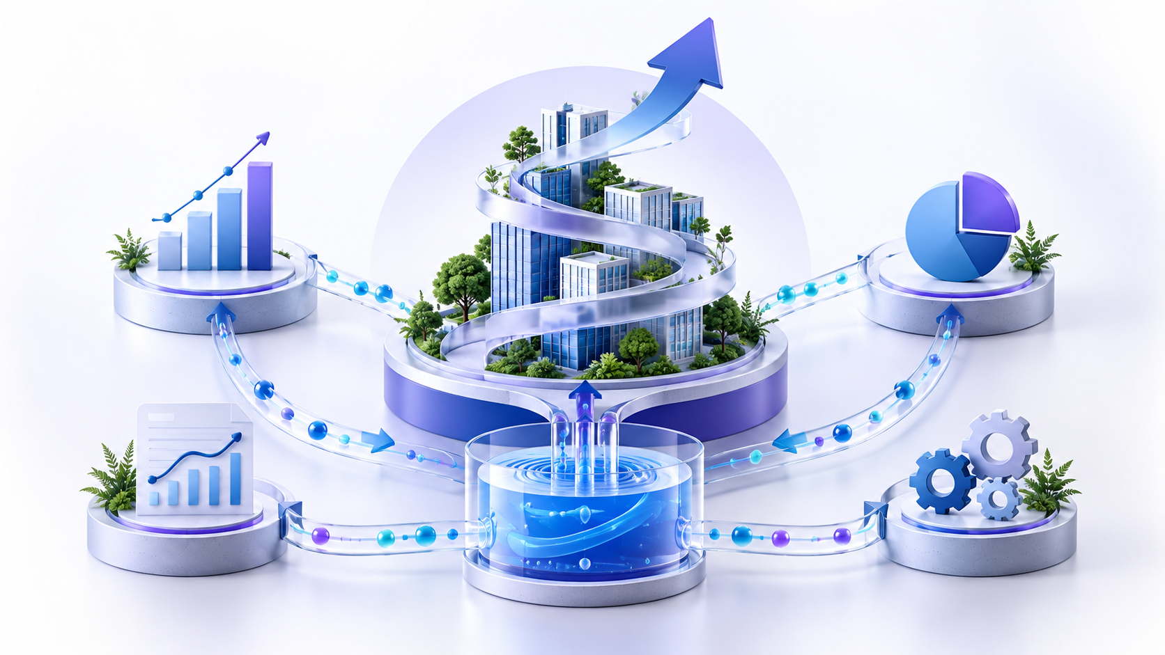 Topic-specific analytical illustration for sustainable growth rate