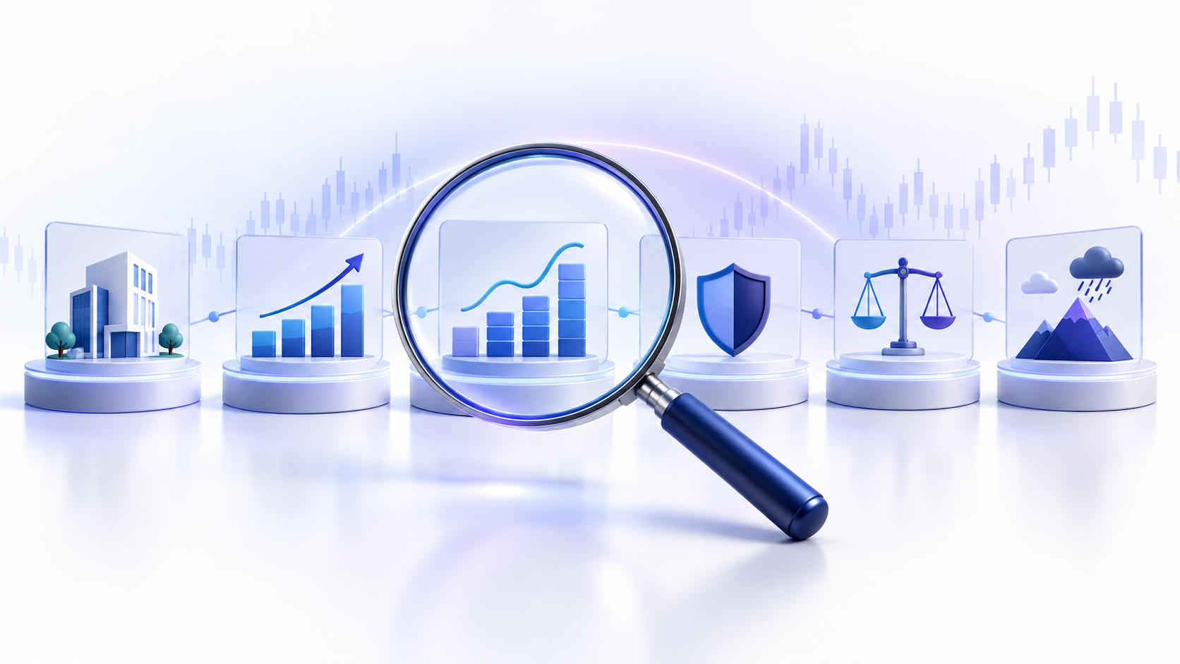 Topic-specific analytical illustration for what to look for in a stock