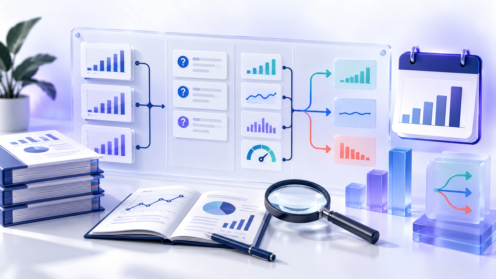 Topic-specific analytical illustration for what to look for in the next earnings report